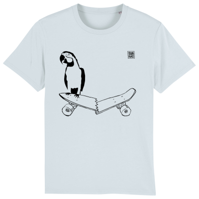 Skate t-shirt men blue, Parrot