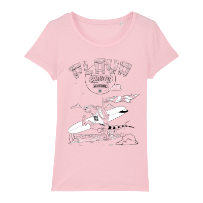 Playa Chikitu surf T-shirt women, pink