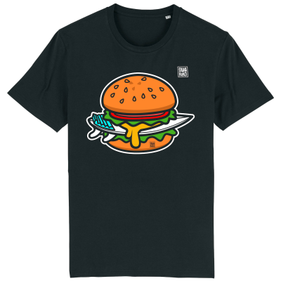T-shirt Surfburger, black, men