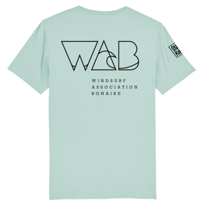 Turquoise T-shirt van Windsurf Association Bonaire
