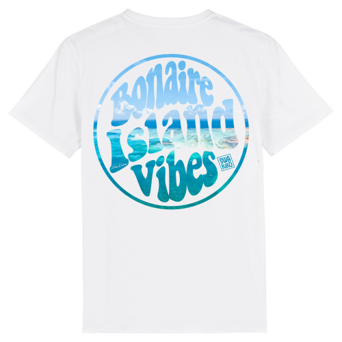 Bonaire Island Vibes special, white T-shirt