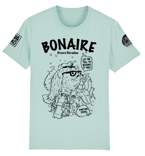 Turquoise Frogfish T-shirt van FPA sports Bonaire