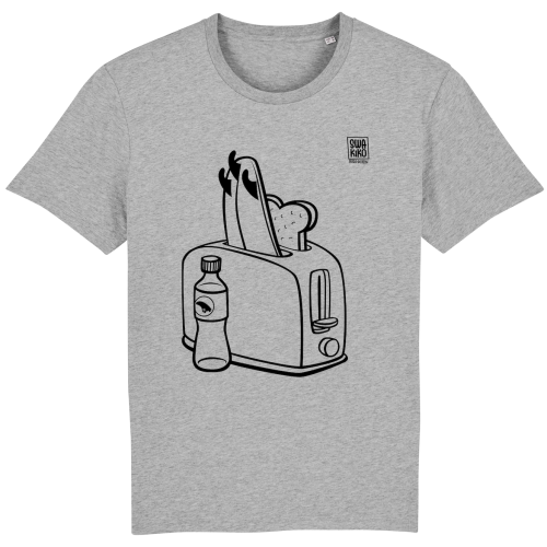 Surf t-shirt men grey, Toaster